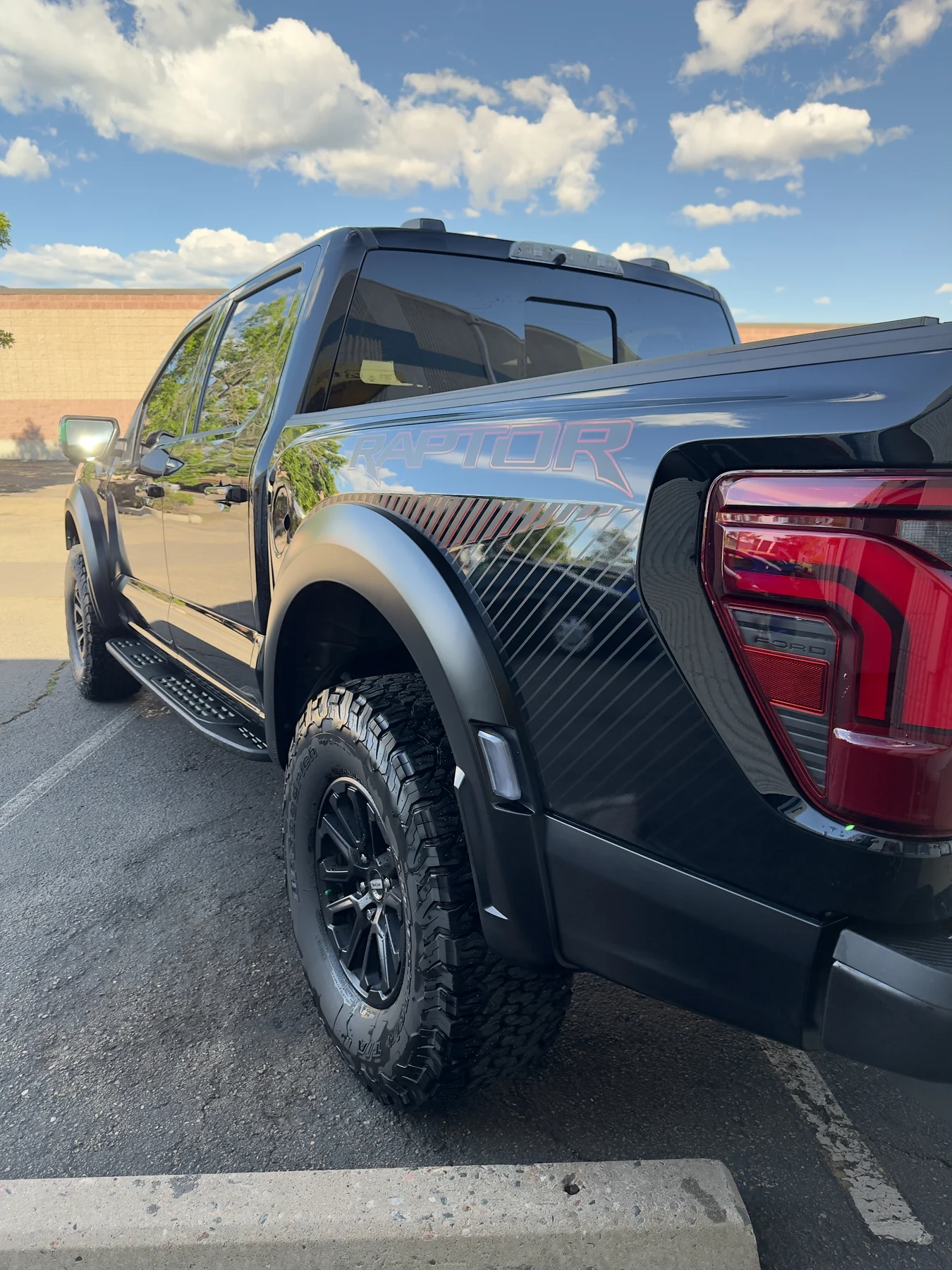 Ford F-150 Raptor truck detail photographed outdoors
