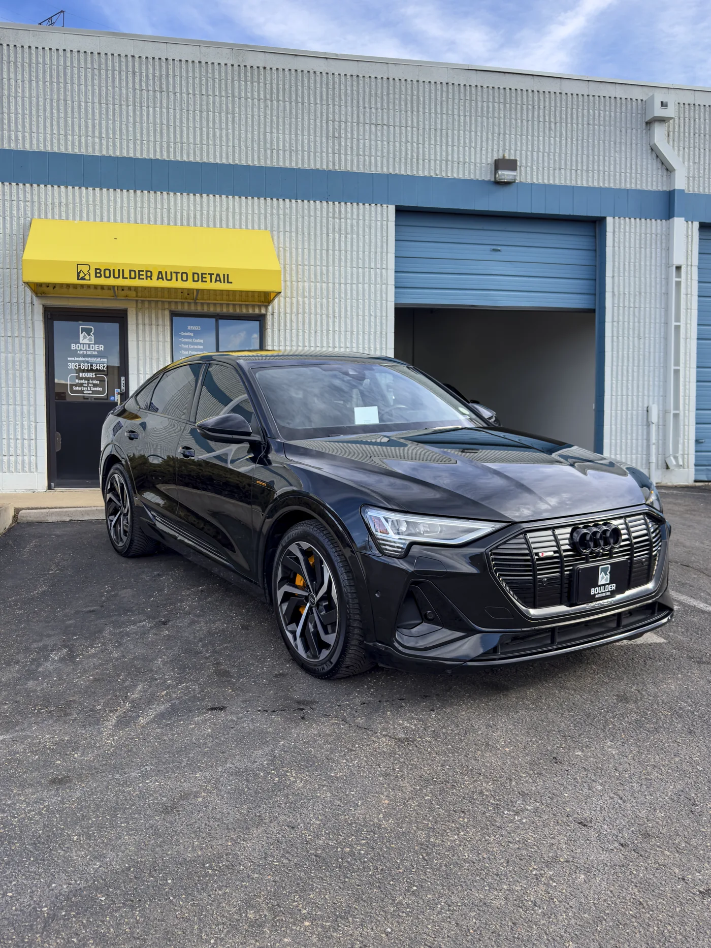 Finished Audi in the Boulder Auto Detail shop